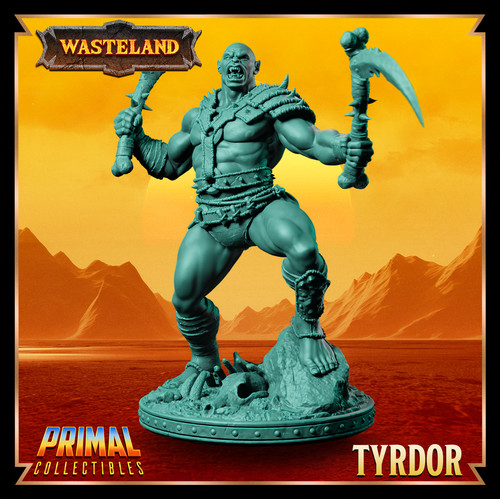 Tydor mul wild orc mini - d&d,